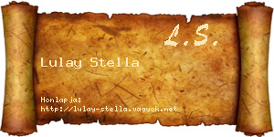 Lulay Stella névjegykártya